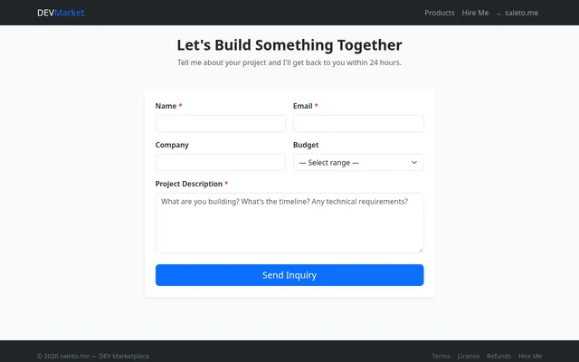Project inquiry