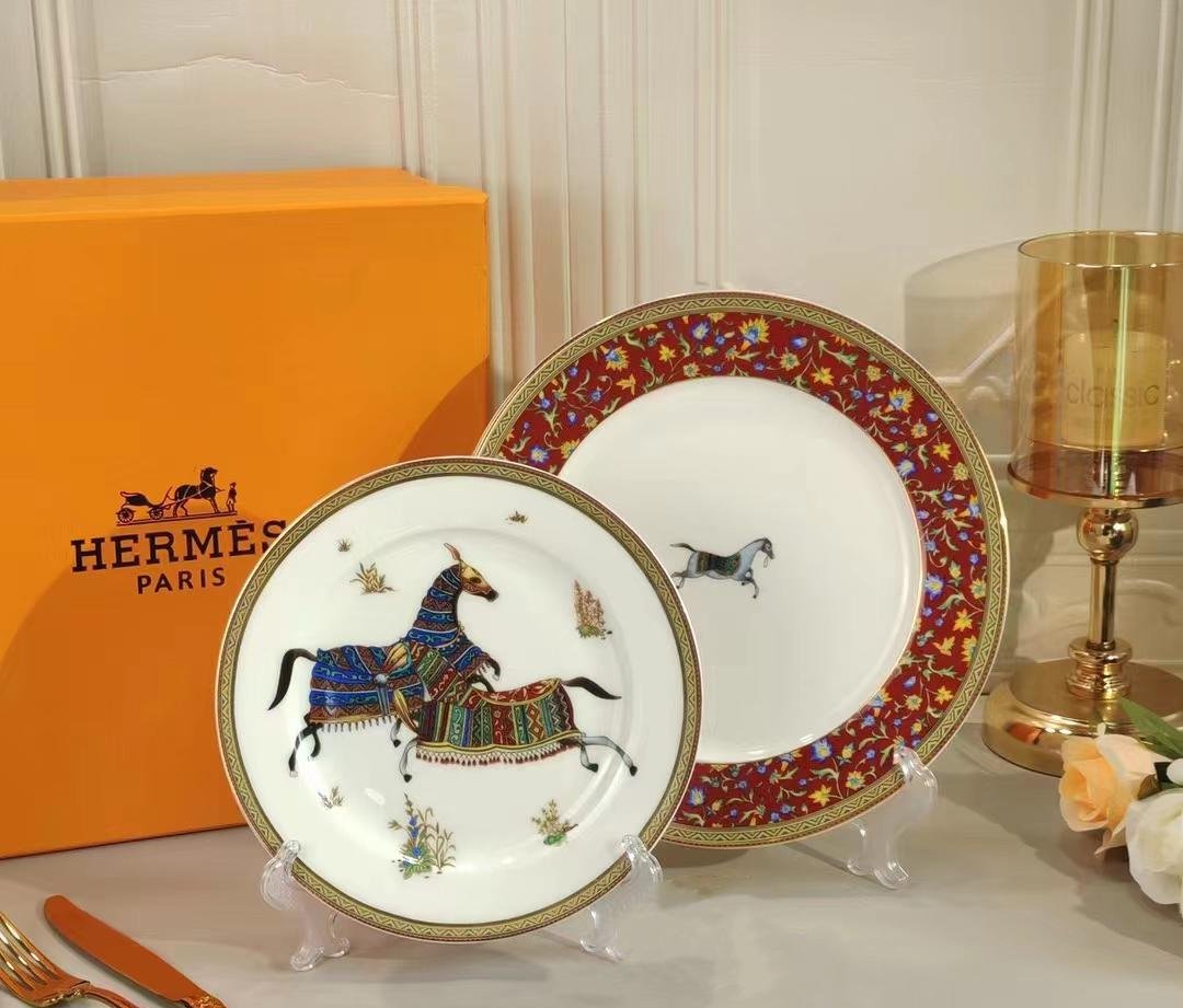 Hermes two plates Decoration  - Hermes Plates | Aleppo Gift UAE