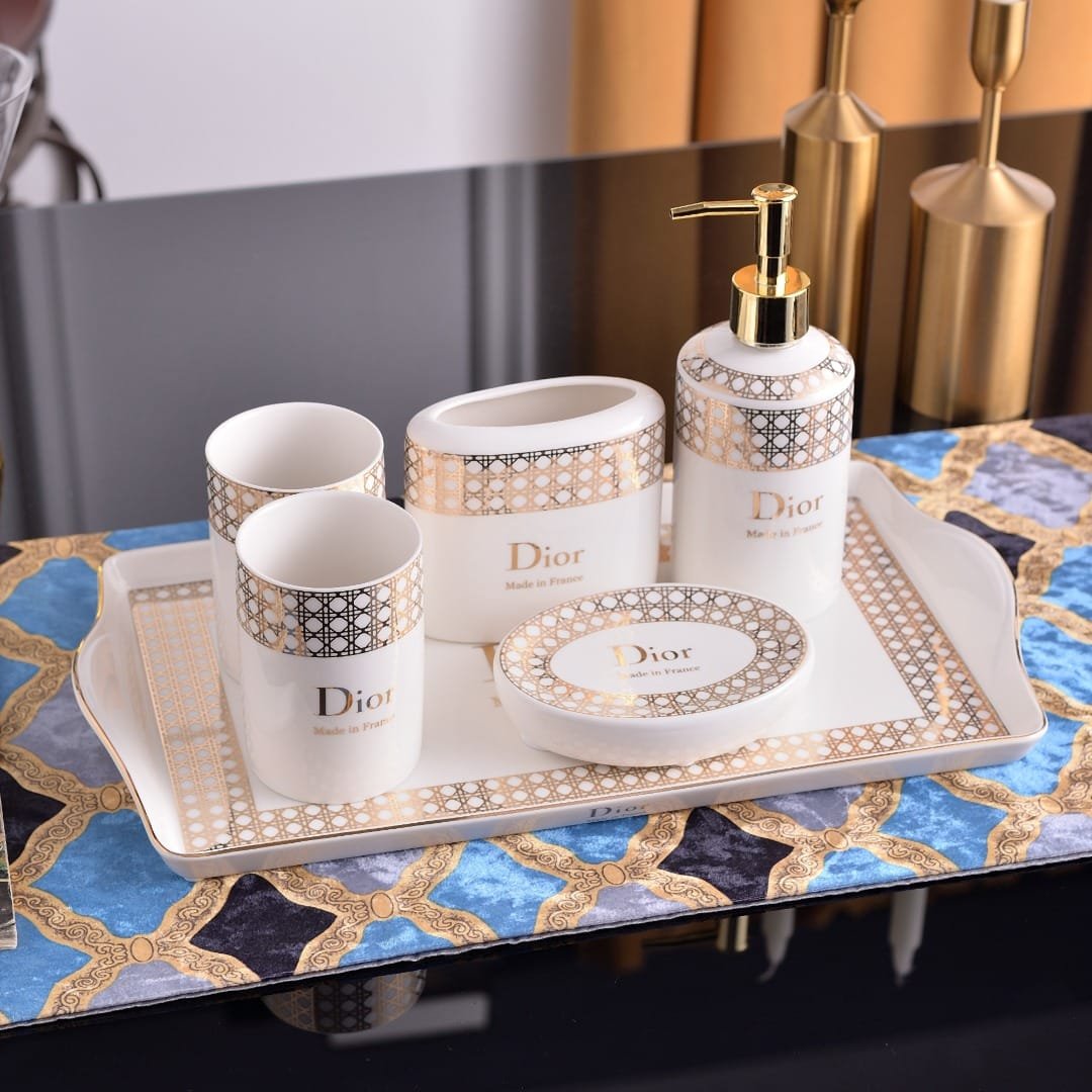 Bathroom set of five pieces - Dior Bathroom Accessories | Buy Online in UAE