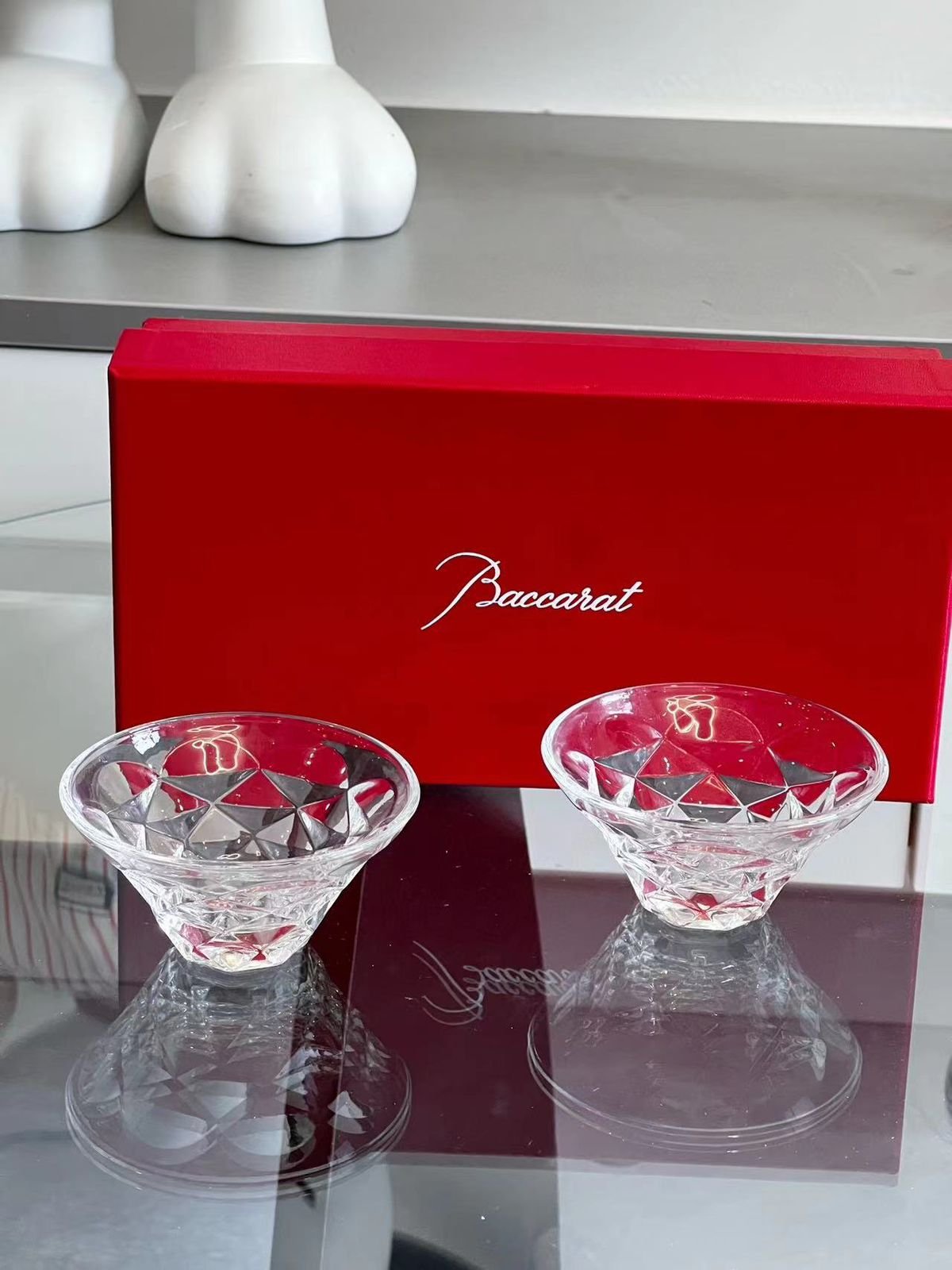 Baccarat set of two transparent bowls  - BACCARAT Kitchen and Dining | Buy Online in UAE