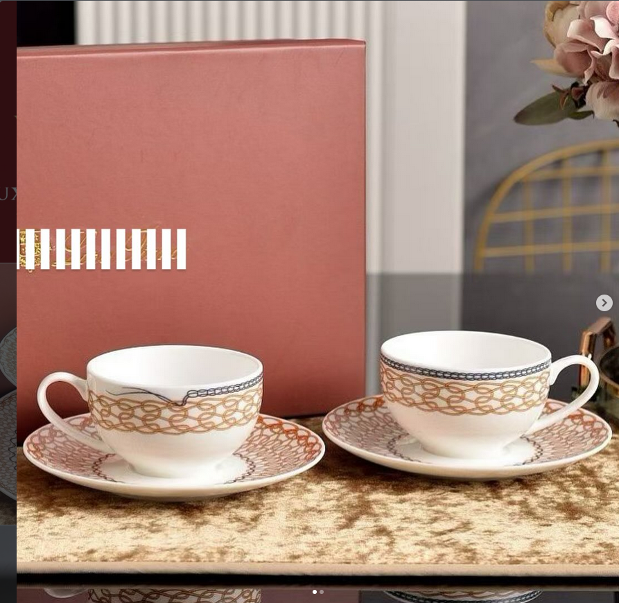 Loro Piana set of two tea cups - Loro Piana tea cups | Buy Online in UAE
