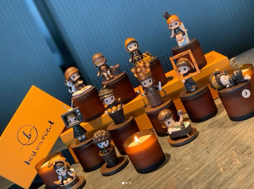 Pop Mart Hirono collectibles, likely from the "Shelter" or "Le Petit Prince" - Other Brand Candles | Buy Online in UAE